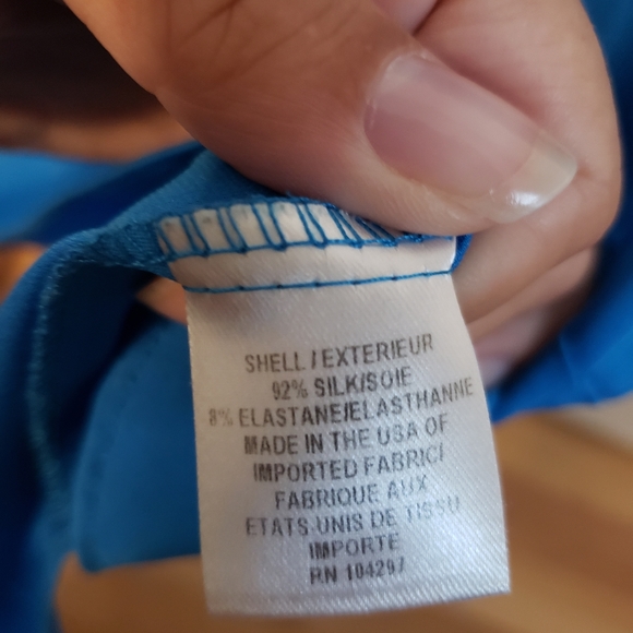 Blue Silk Milly Blouse - Picture 7 of 7